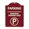 Signmission Parking Diagonal Parking W/ Parking Heavy-Gauge Aluminum Sign, 24" x 18", BU-1824-23472 A-DES-BU-1824-23472 - alternate 1